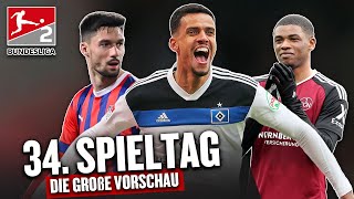 2 Liga – Saisonfinale Die große Vorschau LastMinuteAufstieg HSV Wer muss in die Relegation [upl. by Oht931]