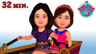 Row Row Row Your Boat Song with Lyrics amp more Nursery Rhymes Songs for Kids  Mum Mum TV [upl. by Reinnej]