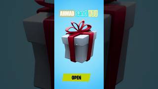 fortnite receive gift from my friend 🎁🖤fortnite shorts gift [upl. by Kilroy]