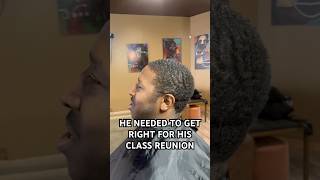 He needed to get right for his class reunion haircut barber barbershop [upl. by Fry245]