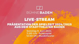 LiveStream zur Präsentation der neuen Spielzeit 202425 [upl. by Ania]