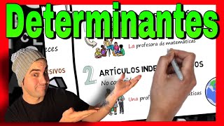 💥 Los DETERMINANTES y sus CLASES 💥 ARTÍCULO para NIÑOS [upl. by Suehtomit]