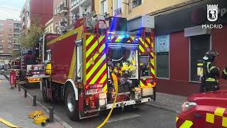 Incendio vivienda en Carabanchel 13octubre24 [upl. by Anelleh712]