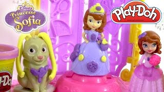 Pâte à modeler Princesse Sofia et Clovis play doh Disney Princesses [upl. by Selohcin]