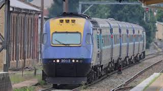 XPT ST23 arrives and departs Goulburn Station 20124 [upl. by My32]