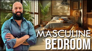 I designed a Masculine Bedroom with Japandi Interior [upl. by Clayson]