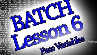 Batch Programming Lesson 6 Passing Variables Between Files [upl. by Euqnomod]