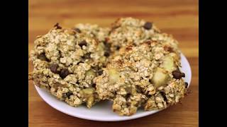 Cookies banane avoine chocolat  CroqKilos [upl. by Oliric]