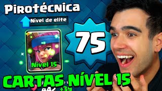 UPEI MINHA PRIMEIRA CARTA NÍVEL 15 E NOVO NÍVEL 75 CLASH ROYALE [upl. by Pirri155]