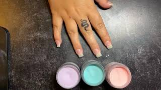 DIP POWDER TIEDYE NAILS  PEPPI GEL [upl. by Brok]