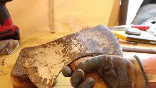 Collins Double Bit Axe Restoration  Country Living [upl. by Lerraf]