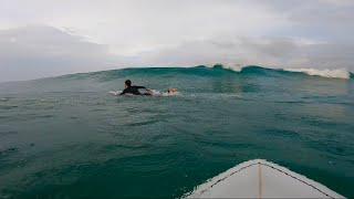 RAW POV Little Hawaii Sunrise Surfing Costa Rica [upl. by Haceber]