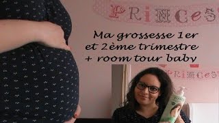 🐣Ma grossesse 1er et 2ème trimestre  room tour baby [upl. by Dorca]