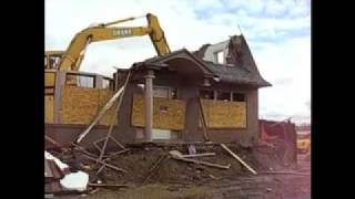 Home demolition in Batavia New York [upl. by Ynaittirb]