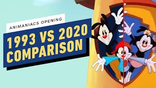 Animaniacs Opening SidebySide Comparison 1993 vs 2020 [upl. by Sulamith]