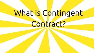 What is Contingent Contract  Contingent amp Quasi Contract  CA CPT  CS amp CMA Foundation  BCom Hons [upl. by Gnay14]