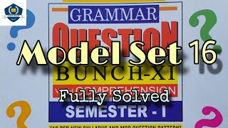 Class XI • Sem  1 • MCQ Series • Model Set  16 • Duff amp Dutt Question Bunch Solution [upl. by Andres723]