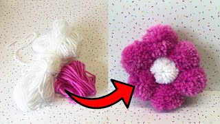 How To Make A Pompom Flower [upl. by Davita430]