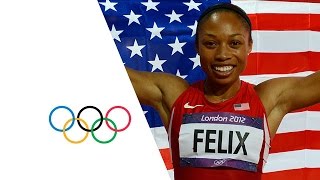 Allyson Felix Wins Womens 200m Gold  London 2012 Olympics [upl. by Nimrahc299]