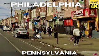 Driving Philadelphia PA 4K Americas Poorest Big City [upl. by Larrie]