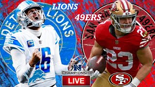 🏈 Lions VS 49ers  ULTIMATE Live Stream Reaction  NFC Championship Game [upl. by Erik]