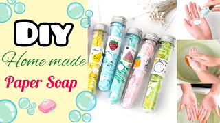 Homemade Paper Soap making How to make Paper Soap at home Diy Paper Soap [upl. by Older893]