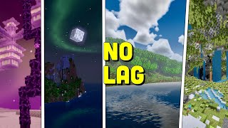 Top 5 Best NEW NO LAG Minecraft Bedrock 121 Ultra Realistic Shaders iOS Android Windows [upl. by Epilif556]