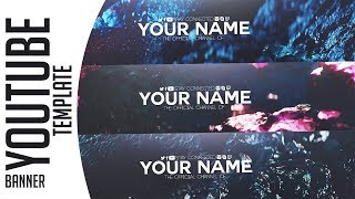 🔥 Customized Banner Youtube Template FREE Download  Photoshop  FOR 15K Subscribers 🔥 [upl. by Serg]