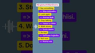 English with Afan Oromo english afaanoromoo oromia oromo ethiopianews ethiopianeducation [upl. by Aisyle]