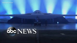 New B21 stealth bomber makes public debut [upl. by Inverson]