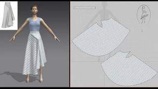 Skirt Maticevski and my version of the pattern of this skirt [upl. by Yecad]