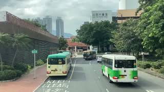 ［沙田單車節改道，喺度遊花園］285 沙田市中心（循環線）（臨時改道）（不經源禾改經大埔公路沙田段及於白鶴汀街掉頭） [upl. by Jerol]