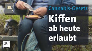 CannabisGesetz TeilLegalisierung tritt in Kraft  BR24 [upl. by Onida]