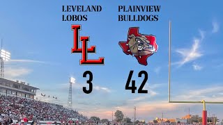 Plainview Bulldogs Football vs Levelland Lobos 82622 Plainview Texas Bulldog Highlights [upl. by Auqinihs]