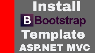 Install ASPNET MVC Bootstrap Templates [upl. by Woodson]