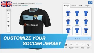 Football Jersey Design How to design your own football jersey with the owayo 3D Designer [upl. by Wilfred760]