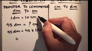 How to convert Centimeter to Decimeter and Decimeter to Centimeter [upl. by Aleuqahs819]