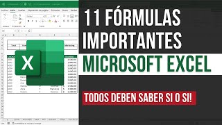 🌟Fórmulas IMPORTANTES que todos deben saber para el trabajo  Excel  Básicas Matemáticas y más [upl. by Emrich]