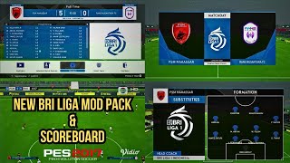 PES 2017 NEW MOD PACK amp SCOREBOARD BRI LIGA 1 2024  PES 2017 INDONESIA [upl. by Ives875]