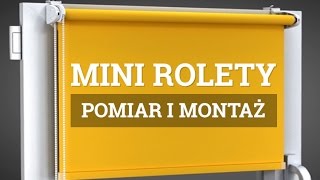 Rolety MINI z żyłkami  montaż [upl. by Blackwell]