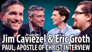 Jim Caviezel amp Eric Groth Interview about Paul Apostle of Christ 2018 [upl. by Ahsatsan]