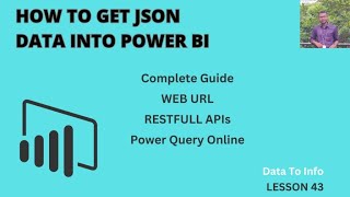 How to Get JSON Data into Power BI powerbi json import restapi web [upl. by Aisined]