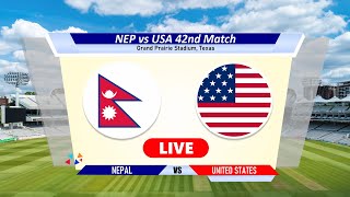 🔴Nep vs Usa Live  CWC LeagueII  Nepal vs United States Live Cricket Match Today Score amp Commentary [upl. by Nnylatsirk]