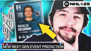 NEW NEXT GEN EVENT TOMORROW PREDICTING SOME CARDS I NHL 25 HUT [upl. by Eecyak45]