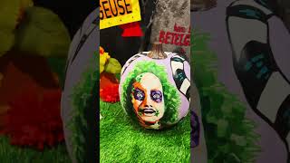 AMAZING DECORATED PUMPKINS 🎃 👀 shortsvideo halloween pumpkin fun beetlejuice [upl. by Hanavas]