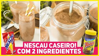 FAÇA NESCAU CASEIRO COM SÓ 2 INGREDIENTES  Como Fazer Achocolatado Caseiro  Me Ajuda Gi 59 [upl. by Ennire]