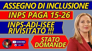 ASSEGNO di INCLUSIONE 🔴 PAGAMENTI ✅ metà MARZO 2024 INPS [upl. by Andromede556]