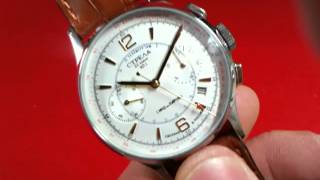 Strela Chronograph mit weissem Ziffernblatt 1254G [upl. by Zehcnas]