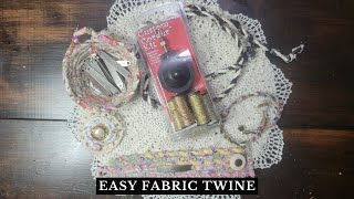 Easy and Fast Fabric Twine with the Kreinik Custom Corder  No Hand Twisting [upl. by Ardnoet]