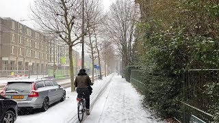 Snow Walk in Amsterdam 2019 [upl. by Aicatsue]